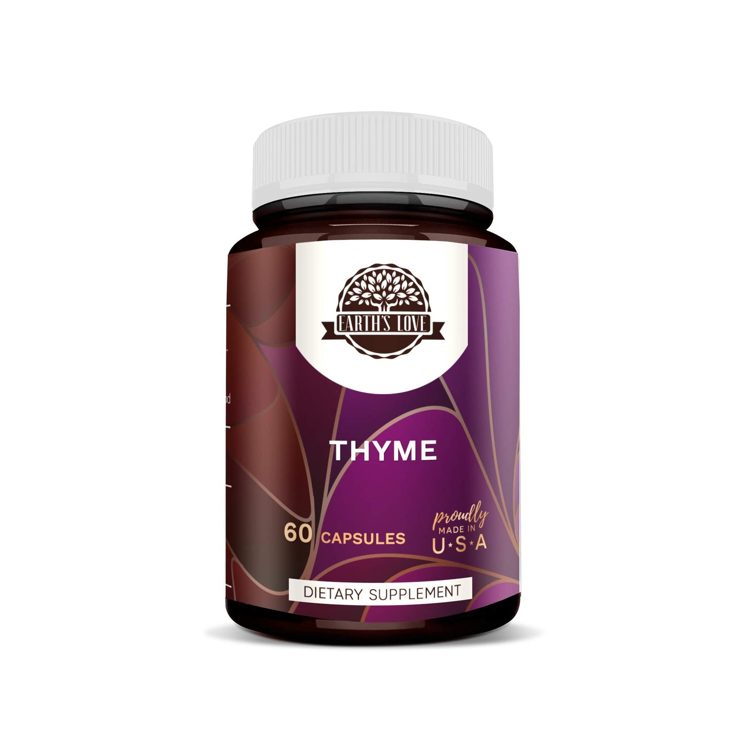 HerbEra Earth's Love Thyme 60 Capsules - 400 mg High Potency Thyme (Thymus Vulgaris)