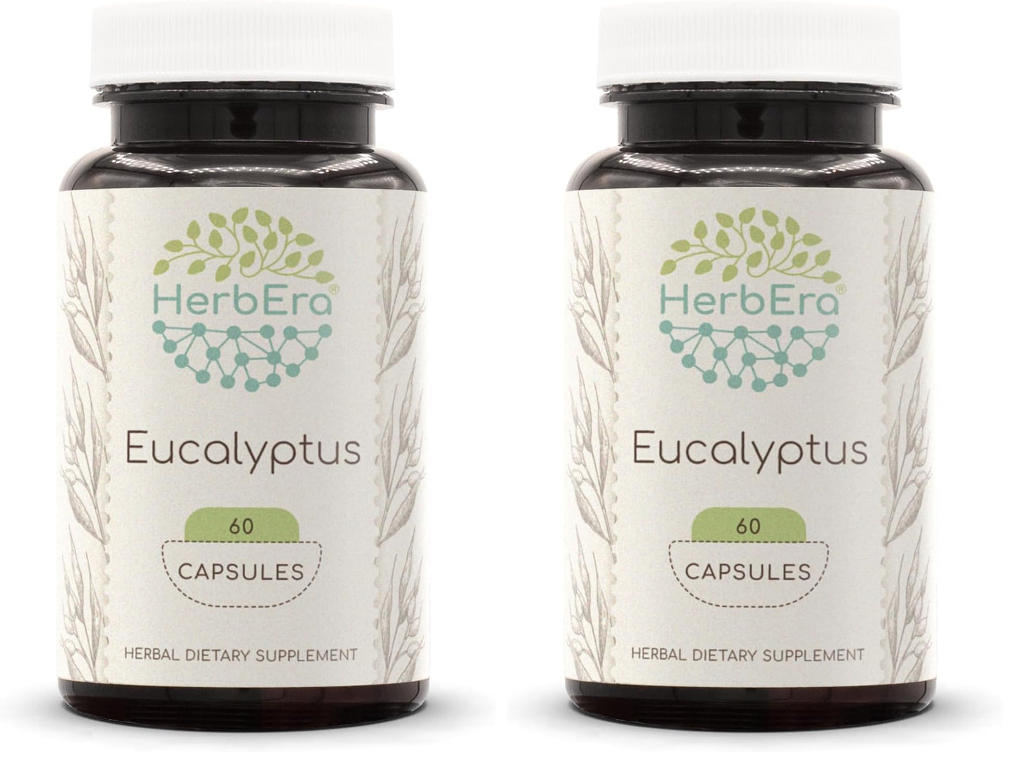 HerbEra Eucalyptus 60 Capsules (400 mg each) - Pack of 2