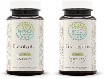 HerbEra Eucalyptus 60 Capsules (400 mg each) - Pack of 2