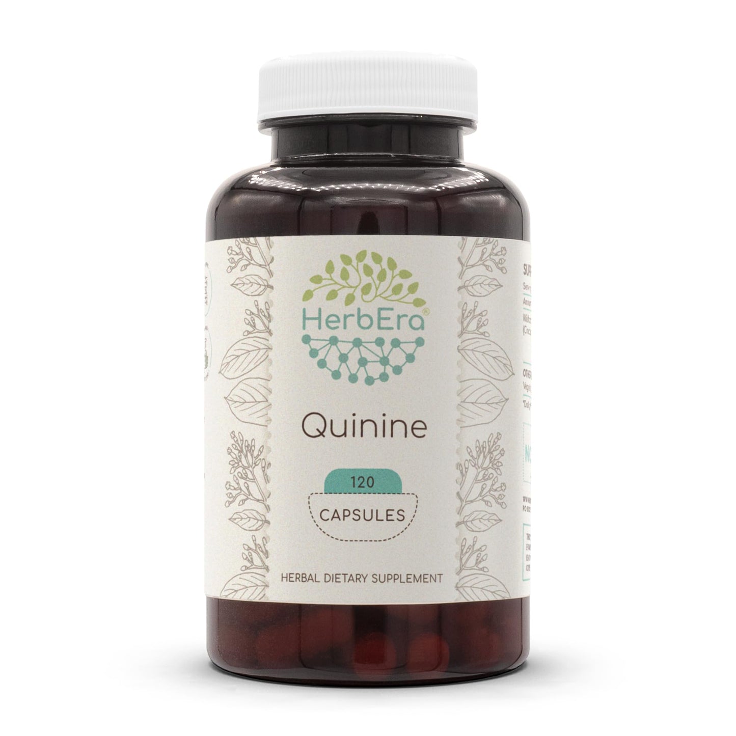HerbEra Quinine 120 Capsules – 1000 mg Wildcrafted Cinchona Bark