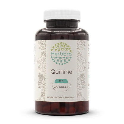 HerbEra Quinine 120 Capsules – 1000 mg Wildcrafted Cinchona Bark