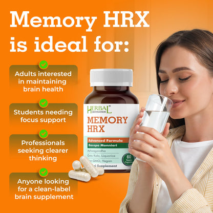 Herbal Destination Memory Hrx – Brain Support, Focus & Memory (60 Veg Caps)