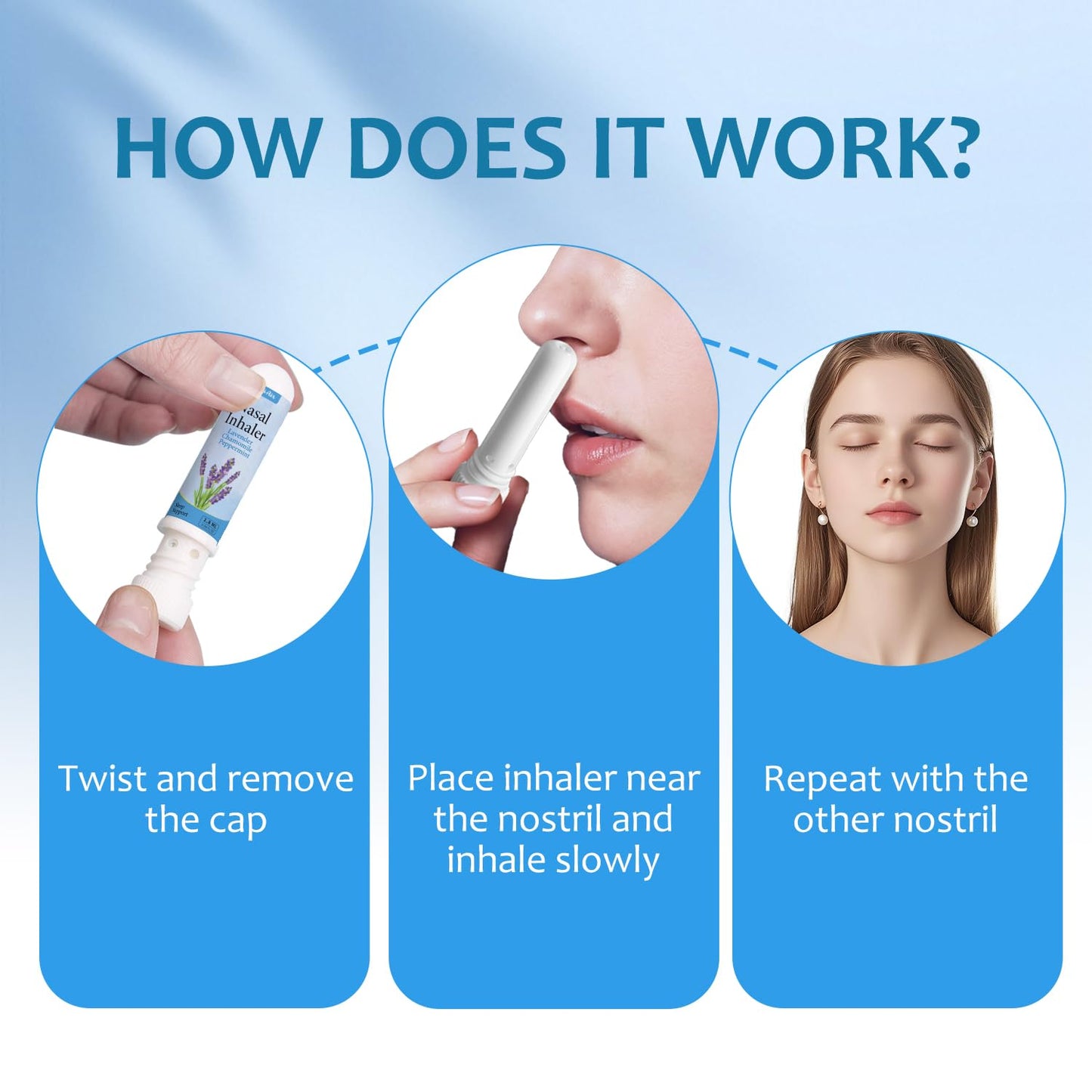 Herbal Diffuser Pen 600 Uses and Nasal Stick (1 Lavender Stick + 1 Nasal Stick)
