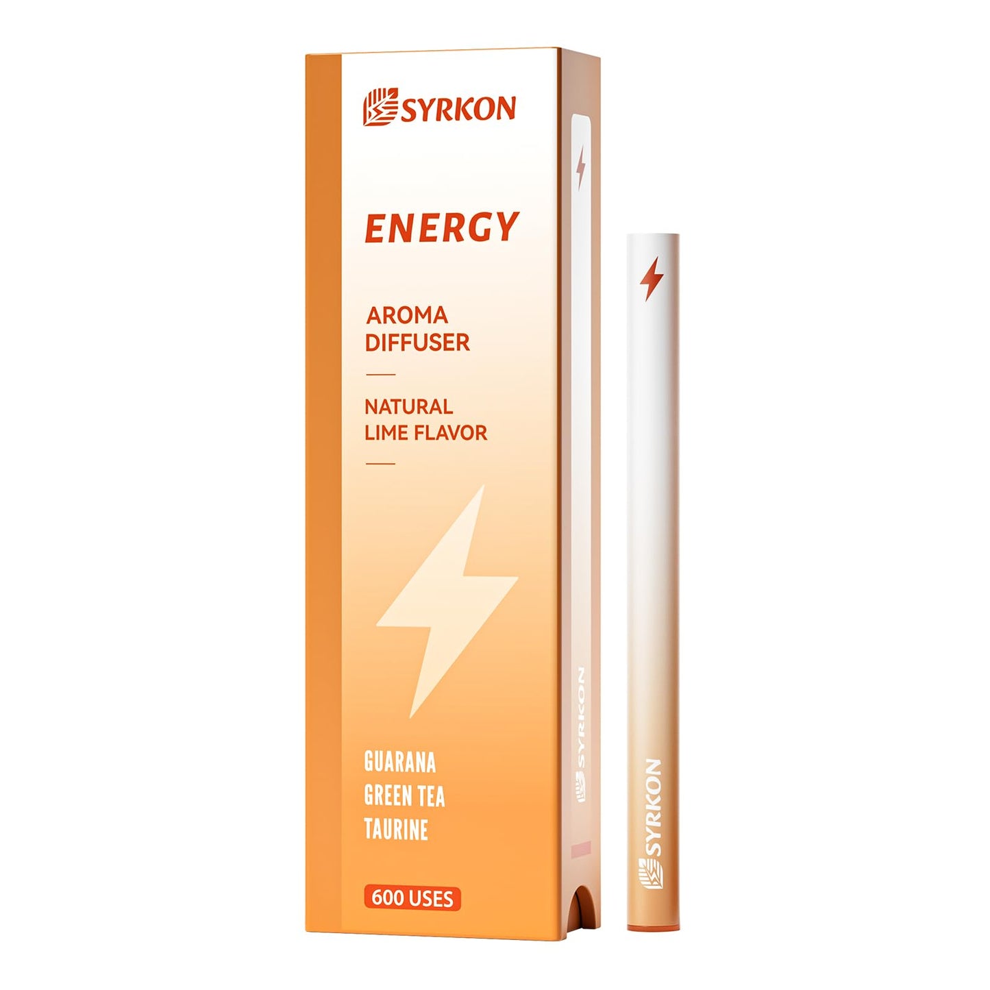 Herbal Diffuser Pen: Natural Energy Boost & Focus Support (Guarana, Green Tea, Taurine, B12 & B6) – 600 Uses