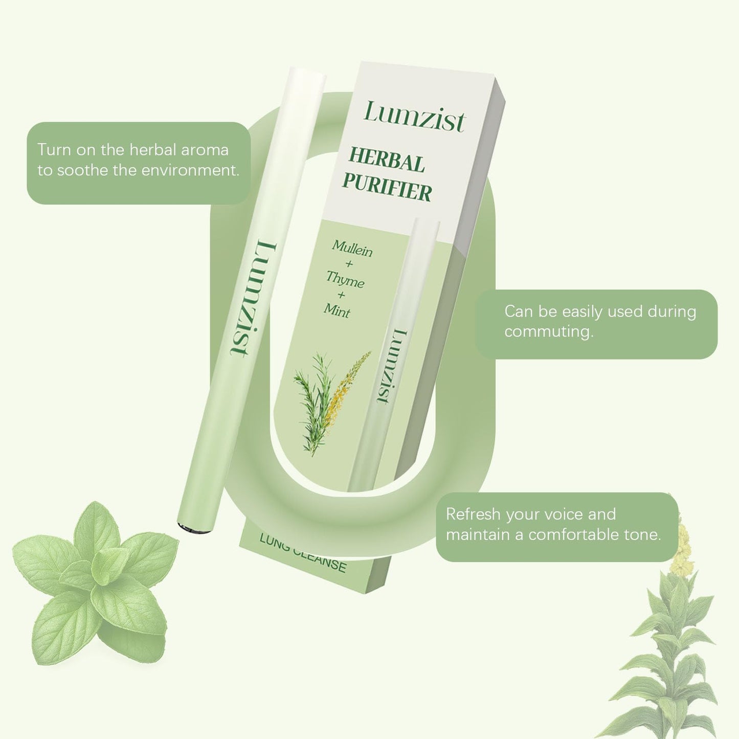 Herbal Diffuser Stick - Lung Cleansing & Oral Comfort, Non Electric