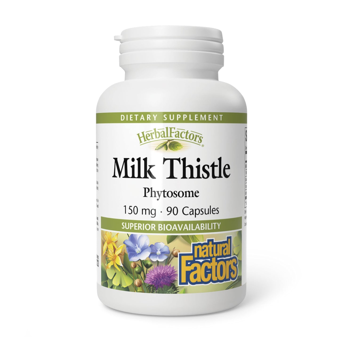 HerbalFactors Milk Thistle Phytosome – Liver Support, 90 Capsules