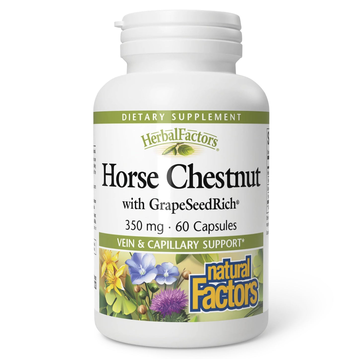 HerbalFactors by Natural Factors - Horse Chestnut & GrapeSeedRich, 60 caps