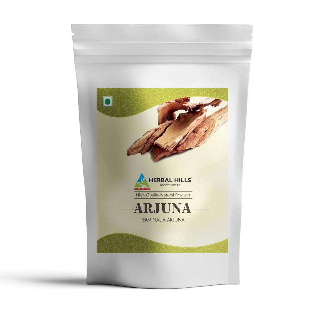 HERBAL HILLS Arjuna Bark Powder – Terminalia Arjuna, 16 oz (454 g) – Standardized Extract