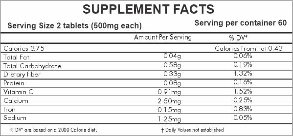 HERBAL HILLS Barley Grass Tablets 120 Count - Vegan Friendly Superfood