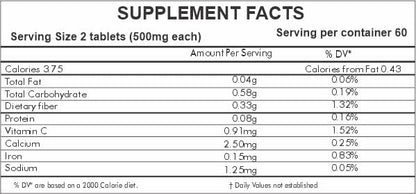 HERBAL HILLS Barley Grass Tablets 120 Count - Vegan Friendly Superfood