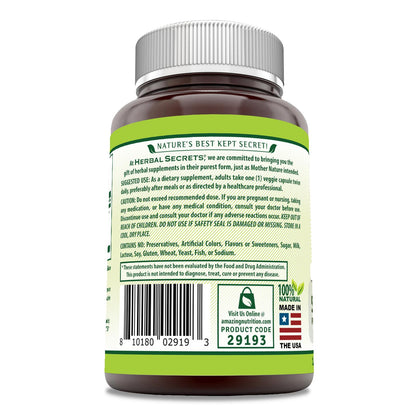 Triphala 500 Mg - Herbal Secrets | 120 Veggie Capsules | Non-GMO, Gluten Free | USA Made