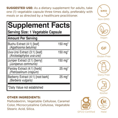 Herbal Water Pill Solgar 100 VCaps - Herbal Supplement