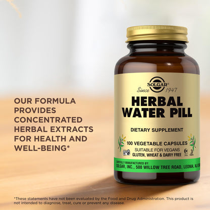 Herbal Water Pill Solgar 100 VCaps - Herbal Supplement