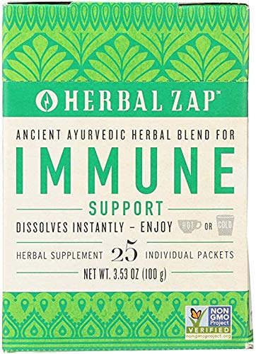 Herbal Zap Immune Support – Ayurvedic Herbal Supplement (1 Box, 25 Packets)