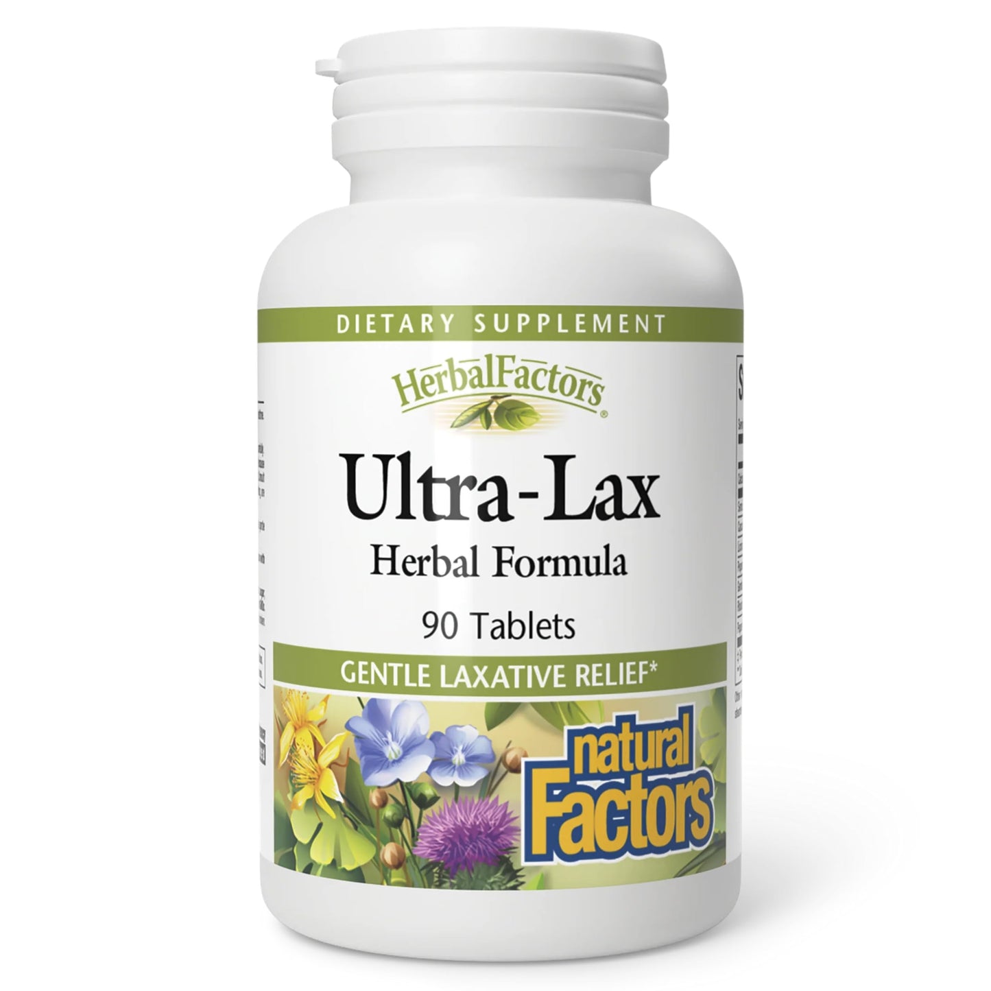 HerbalFactors by Natural Factors - Ultra-Lax Herbal Formula for Occasional Constipation (90 tablets)