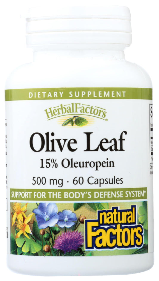HerbalFactors Olive Leaf 500 mg | Natural Factors – Natural Wellness Formula, 60 Capsules BritishVita | Premium UK Vitamins & Wellness Supplements