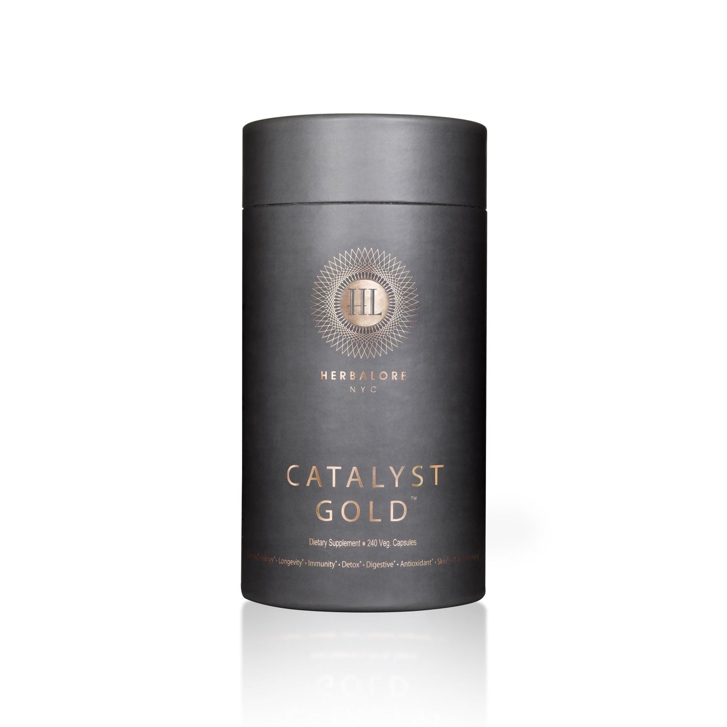 Herbalore Catalyst Gold – Natural Superfood for Immunity, Digestion, Hair & Skin (240 Capsules)