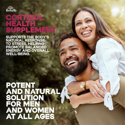 HerbaMe Cortisol Manager – Mood Balance & Energy Support, 120 Capsules
