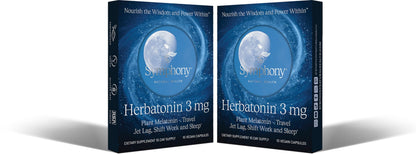 Herbatonin 3mg - Plant-Based Melatonin Sleep Aid for Jet Lag & Circadian Rhythm (120 Day Supply)