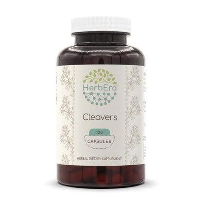 HerbEra Cleavers 120 Capsules – 400 mg Galium aparine Dried Herb
