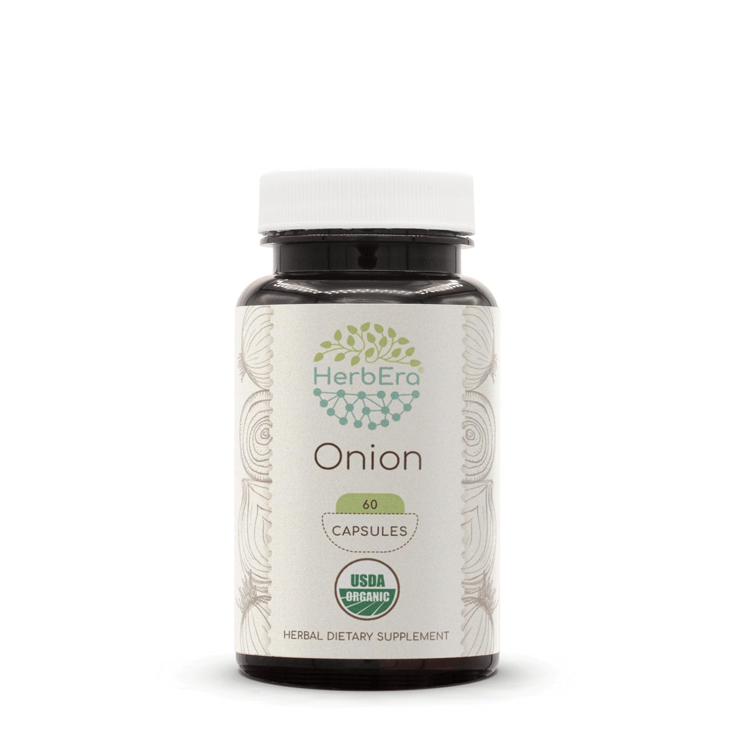 HerbEra Onion – USDA Organic, 60 Vegetarian Capsules