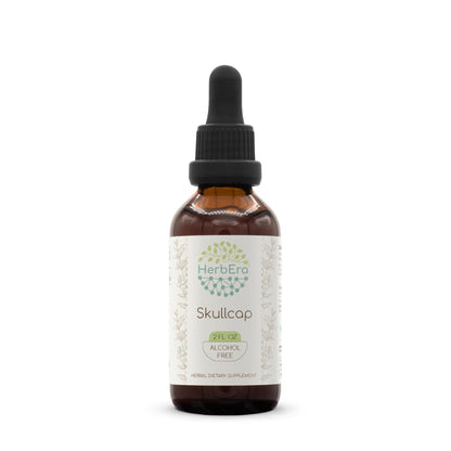 HerbEra Skullcap B60 Alcohol-Free Herbal Extract Tincture, 2 fl oz