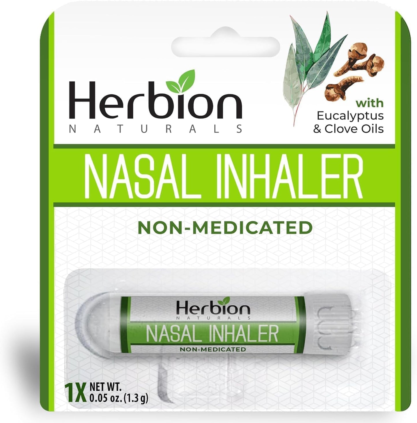 HERBION Naturals Nasal Inhaler - Non-Medicated Congestion Relief (0.05 fl oz)