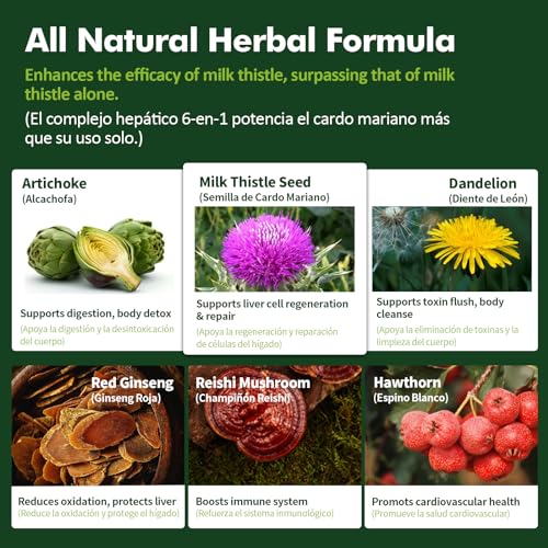 Herbmood Milk Thistle Liver Detox Drops – Liver Support (2oz)