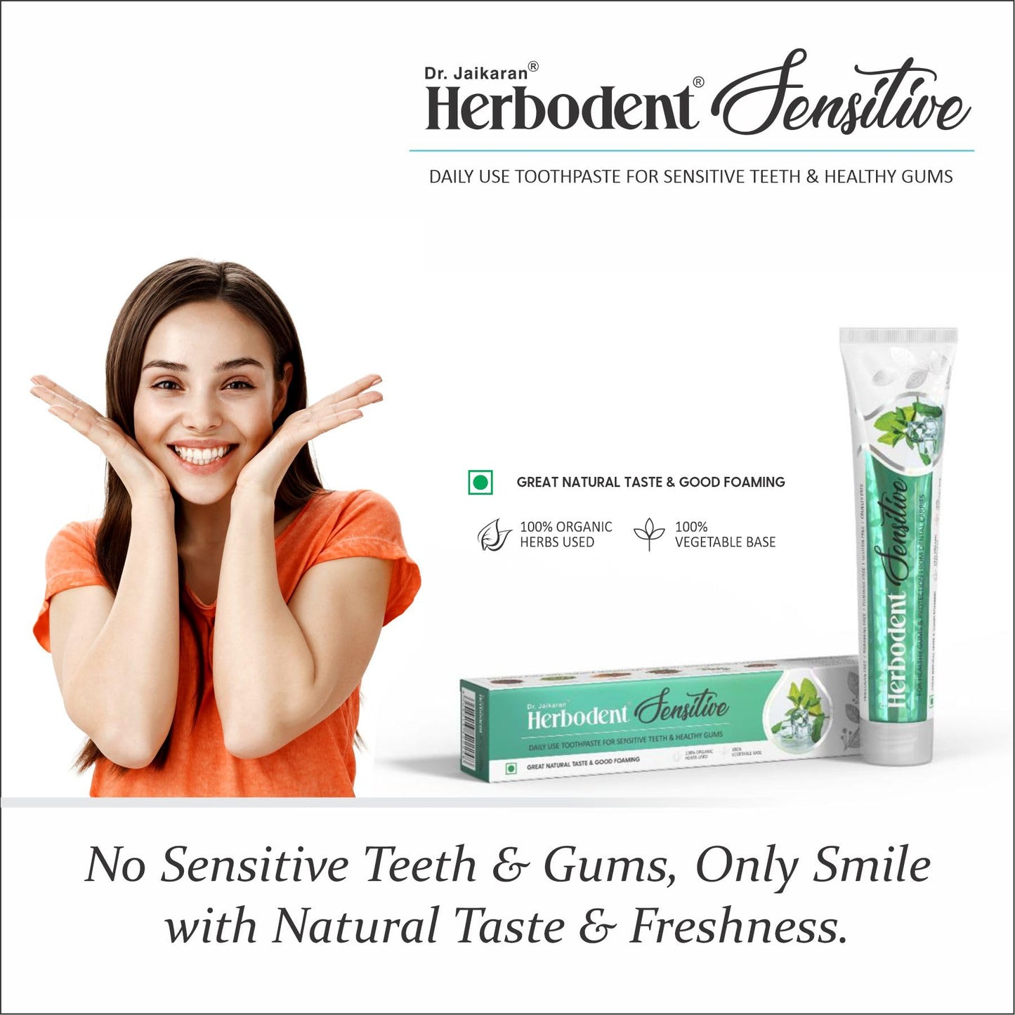 Herbodent Sensitive Toothpaste – 6.53 Oz, Pack of 2 | Enamel Repair & Cavity Protection
