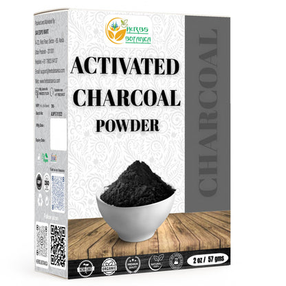Herbs Botanica Activated Charcoal Powder 100% Food Grade Bamboo Charcoal Powder for Baking, Soap Making, Face Masks & DIY Skincare – 2 oz