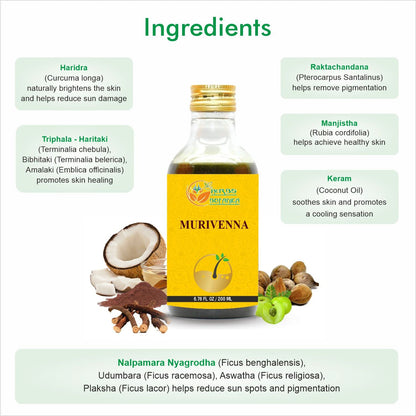 Herbs Botanica Murivenna Oil Tailam – Ayurvedic Joint & Muscle Care 200ml