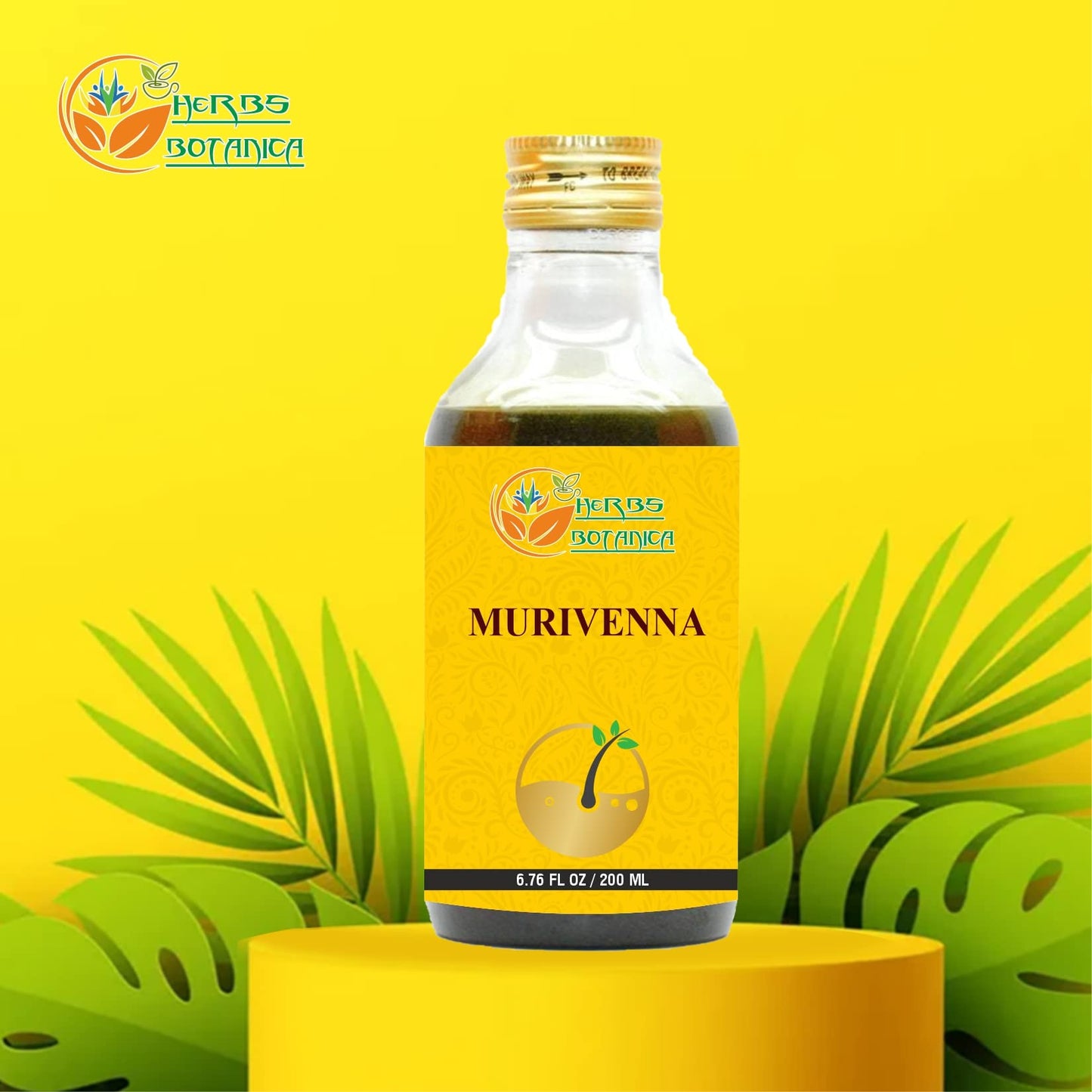 Herbs Botanica Murivenna Oil Tailam – Ayurvedic Joint & Muscle Care 200ml