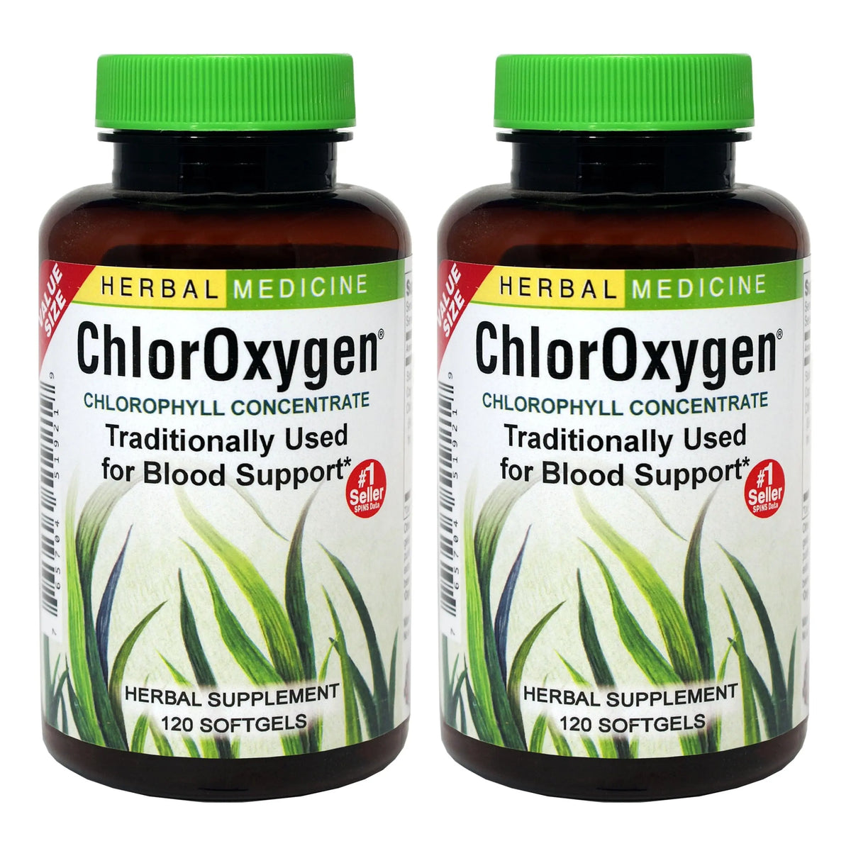 Herbs Etc. ChlorOxygen Chlorophyll Concentrate – Blood Circulation & Altitude Support | 120 Softgels (2 Pack) BritishVita | Premium UK Vitamins & Wellness Supplements