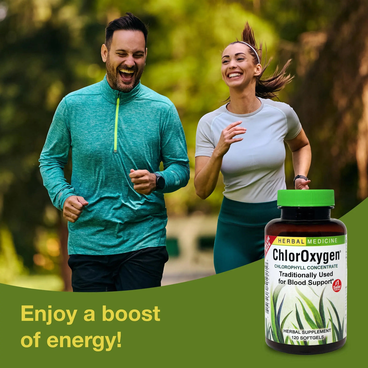 Herbs Etc. ChlorOxygen Chlorophyll Concentrate – Blood Circulation & Altitude Support | 120 Softgels (2 Pack) BritishVita | Premium UK Vitamins & Wellness Supplements