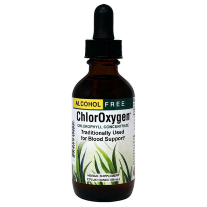 ChlorOxygen Chlorophyll Concentrate by Herbs Etc. - Alcohol-Free, Highly-Concentrated Chlorophyll | 2 oz (132 Servings)