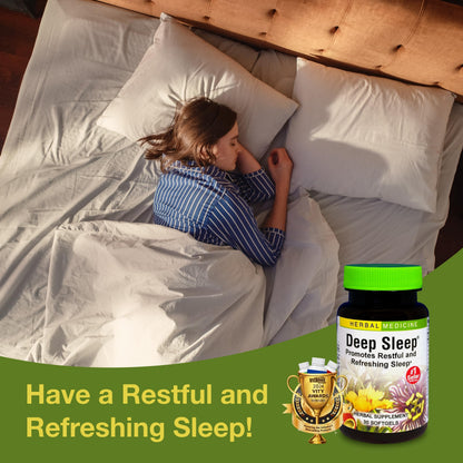 Herbs Etc. Deep Sleep Softgels - Herbal Sleep Support | 30 Softgels