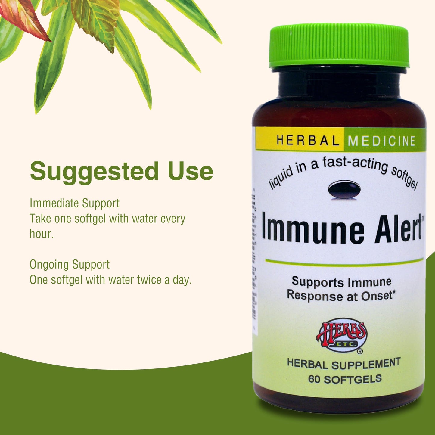 Herbs Etc. Immune Alert 60 ct Softgels | Immune Support