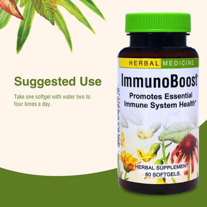 Herbs Etc. Immunoboost - Immune Support Herbal Supplement (Gluten-Free) 60 Softgels