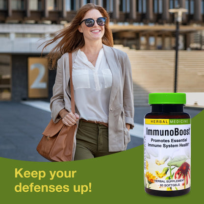 Herbs Etc. Immunoboost - Immune Support Herbal Supplement (Gluten-Free) 60 Softgels