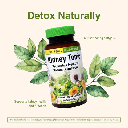 Herbs, Etc. Kidney Tonic Softgels – Natural Kidney Support (60 Servings)