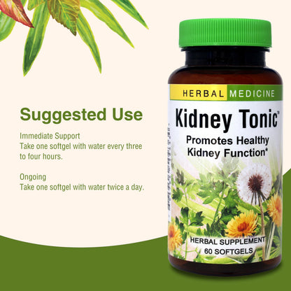 Herbs, Etc. Kidney Tonic Softgels – Natural Kidney Support (60 Servings)