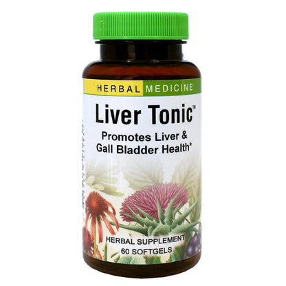 Herbs Etc. Liver Tonic – Gallbladder & Liver Health Supplement | Milk Thistle, Schisandra & Oregon Grape | 60 Softgels