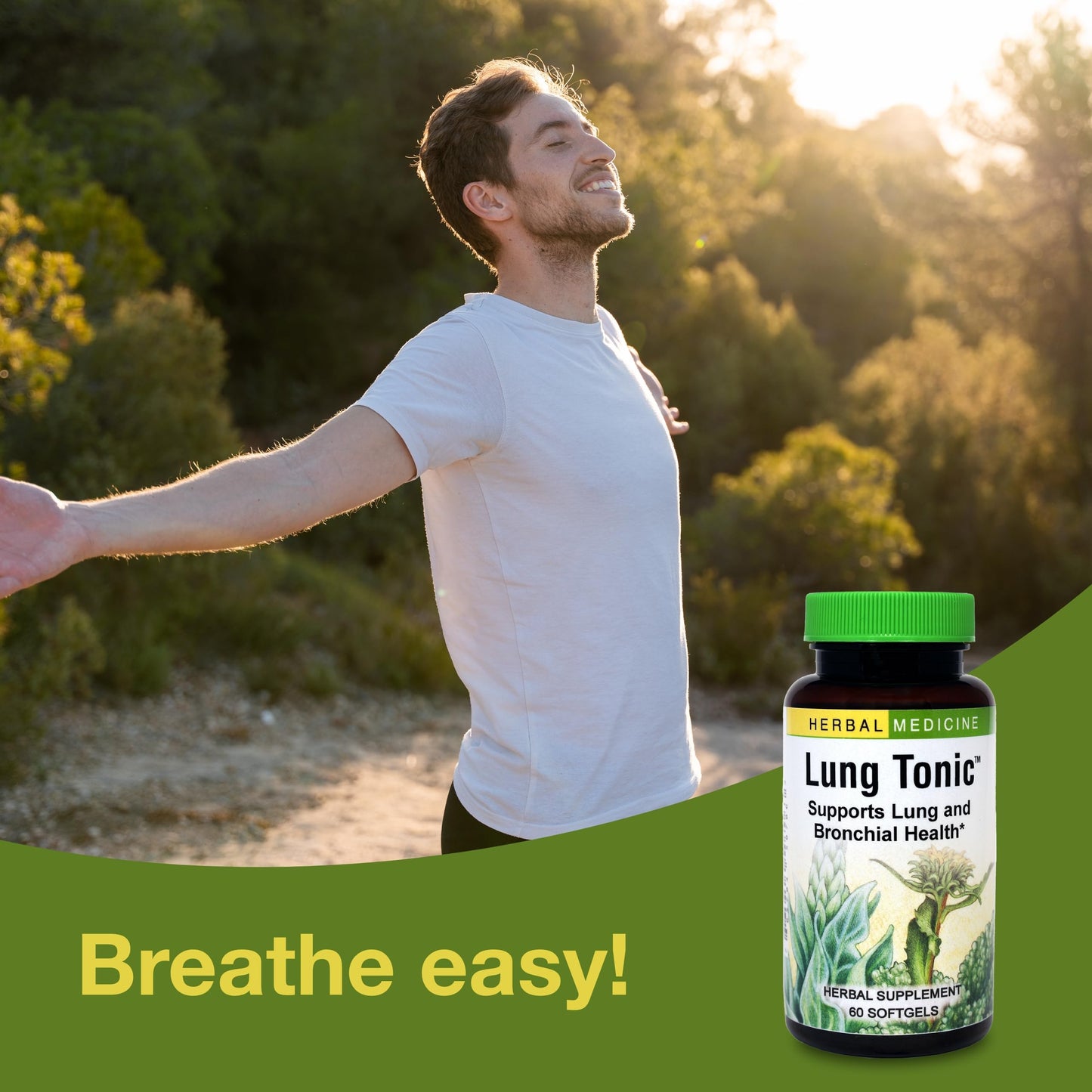 Herbs Etc. Lung Tonic - Lung & Respiratory Support - 60 Softgels