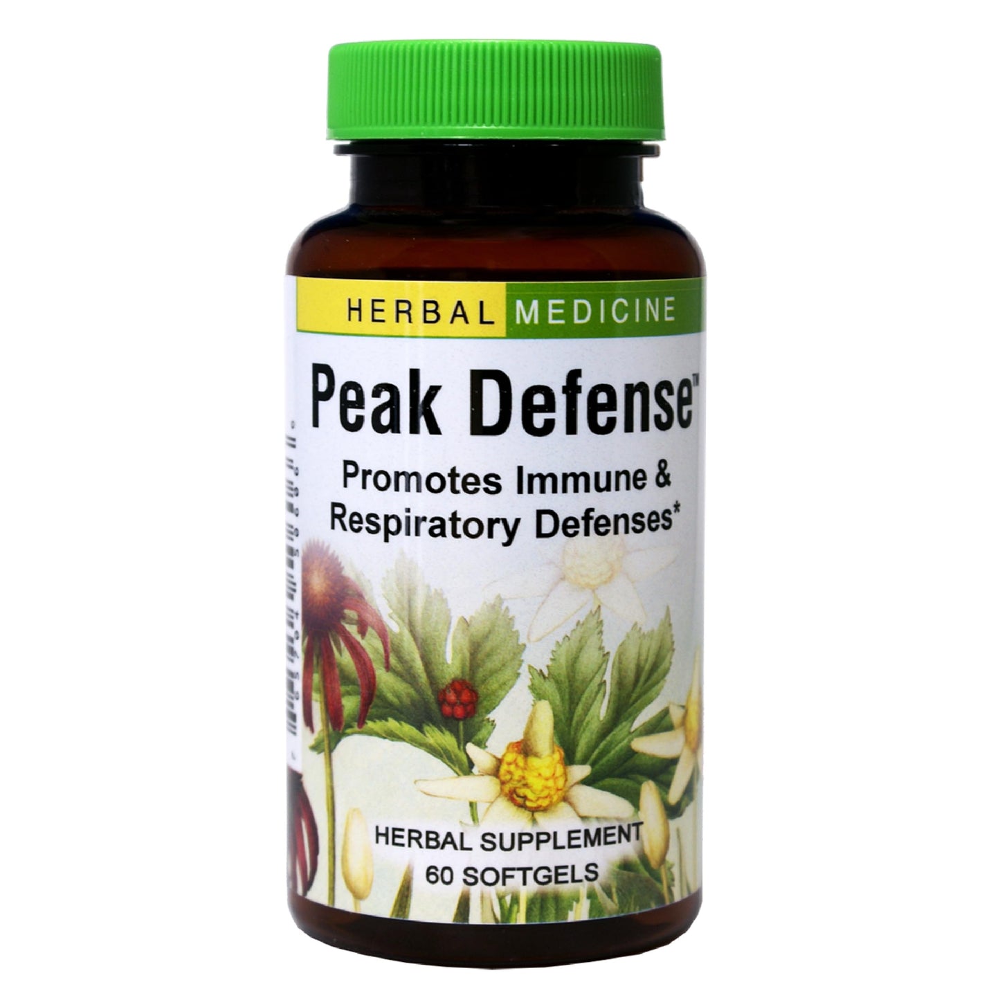 Herbs Etc. Peak Defense – Immune Support & Respiratory Health | Gluten-Free, 60 Softgels
