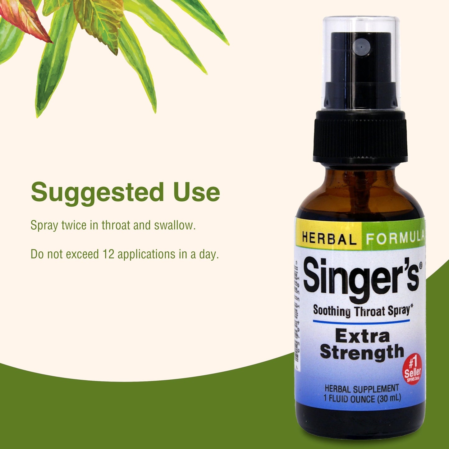 Herbs Etc. Singer's Saving Grace Extra Strength Throat Spray with Licorice (1 oz)