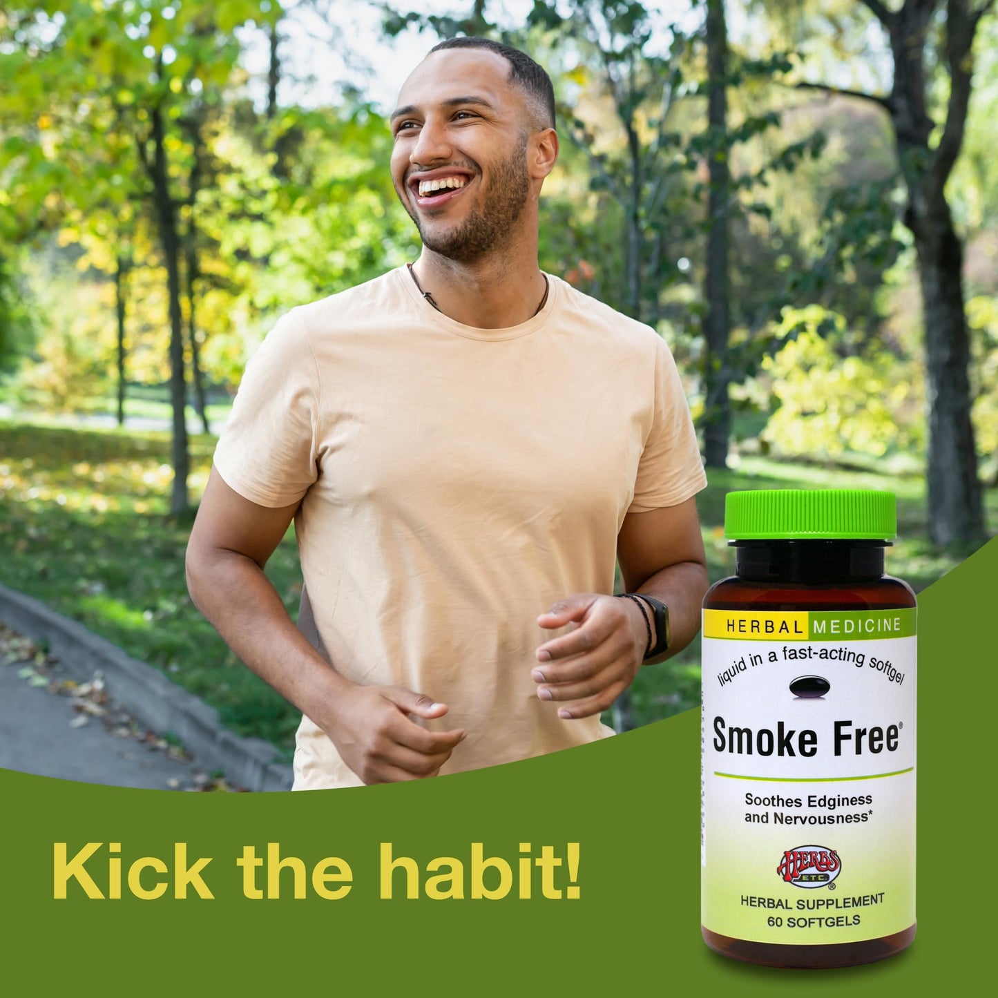 Herbs, Etc. Smoke Free 60 Softgels | Quit Support & Healthy Lungs