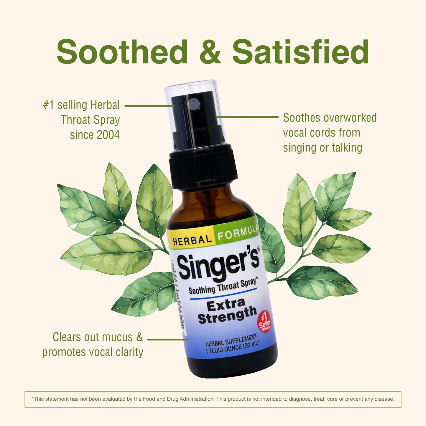 Herbs Etc. Singer's Saving Grace Extra Strength Throat Spray with Licorice (1 oz)