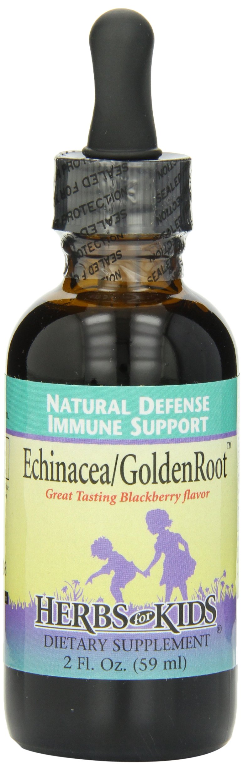 Herbs for Kids Echinacea/Goldenroot (BlackBerry, 2oz) – Immune Support