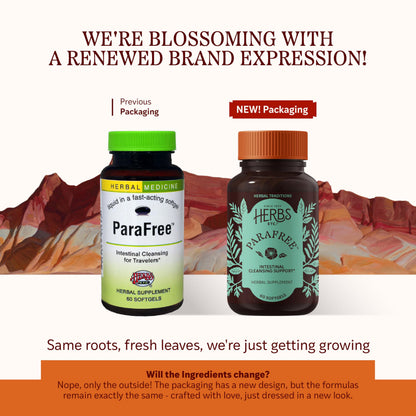 Herbs Etc. ParaFree - Gastrointestinal Support | Digestive Herbal Supplement 60 Softgels