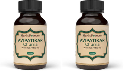 Herbsforever Avipatikar Churna | Ayurvedic Digestive Support | Non-GMO & Vegan | 100 GMS (Pack of 2)
